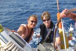 Competent Crew abroad in the sun of the Canaries